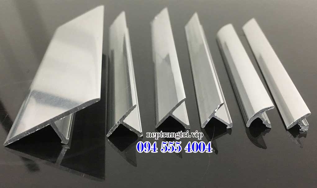 nẹp chỉ nhôm màu inox